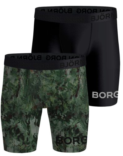 Bj&ouml;rn borg Performance Boxer Long Shorts 2P - multicolor