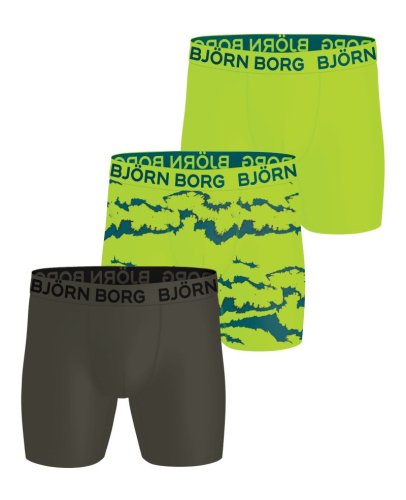 Bj&ouml;rn borg Sports Microfiber 3P - green/print