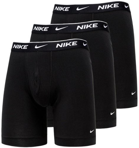 Nike Everyday Cotton Long Stretch Boxer Brief 3P - black