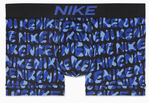 Nike Dri-Fit Essential Micro Trunk 1P - game royal/blck bubble swoosh print
