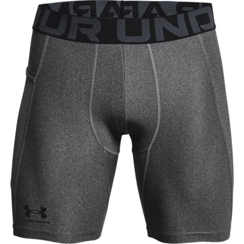Under armour Men's HeatGear Armour Compression Shorts - carbon heather/black