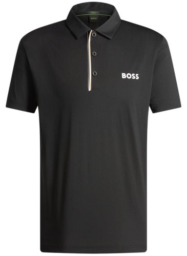 Boss Paddy Shirt In Quick-Dry Ribbed Fabric