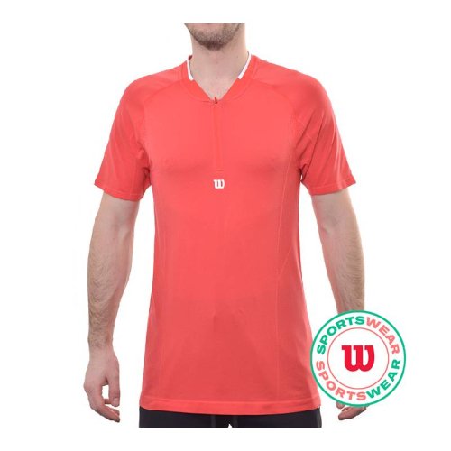 Wilson Players Seamless Zip Henley 2.0 - infared