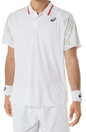 Asics Court Graphic Polo-Shirt - brilliant white