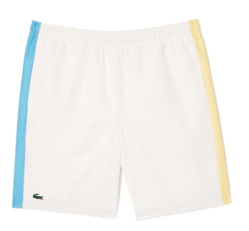 Lacoste Sportsuit Colour-Block Shorts - white/blue/yellow