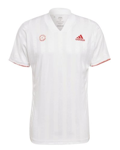 Adidas Freelift Tee ENG M - white/scarlet