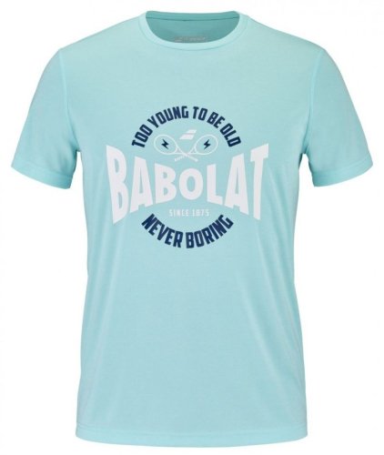 Babolat Exercise Graphic Tee Men - angel blue heather