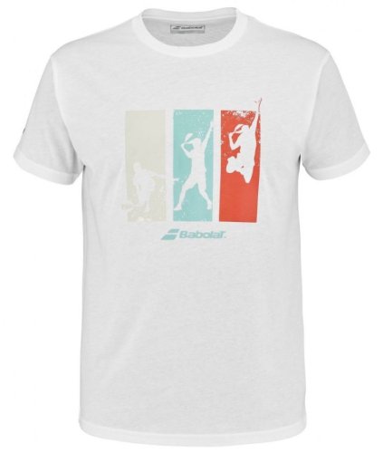 Babolat Padel Cotton Tee Men - white