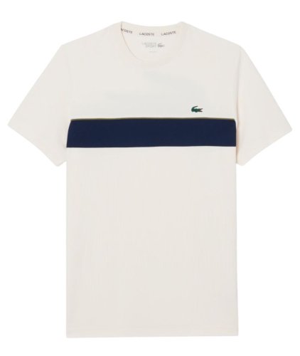 Lacoste Ultra Dry Printed Tennis - white/navy blue