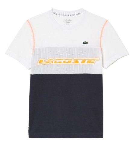 Lacoste SPORT x Daniil Medvedev Jersey T-Shirt - white/blue/orange