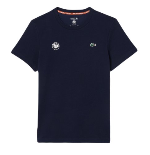 Lacoste Ultra-Dry Sport Roland Garros Edition Tennis T-Shirt - midnight blue