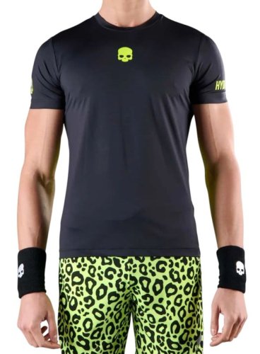 Hydrogen Panther Tech T-Shirt - black/yellow fluo