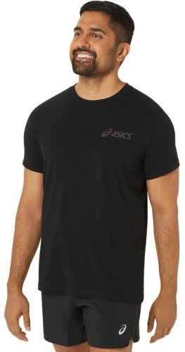 Asics Chest Logo Short Sleeve T-Shirt - performance black/graphite grey