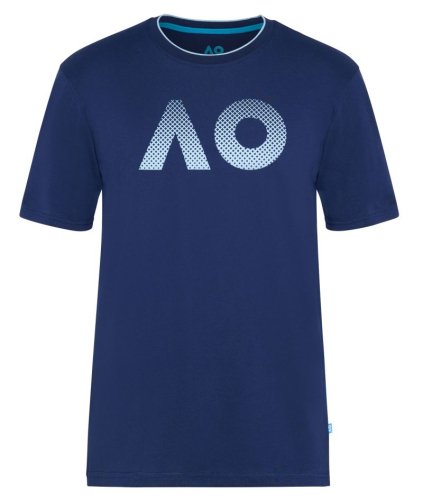 Australian open T-Shirt AO Textured Logo - navy