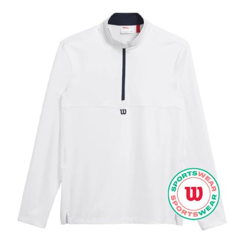 Wilson Elevate Performance 1/2 Zip - bright white