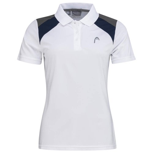 Head Club 22 Tech Polo Shirt W - white/dark blue