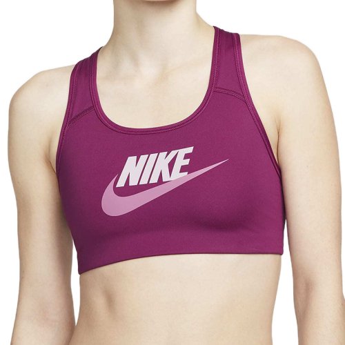 Nike Medium-Support Graphic Sports Bra W - sangria/plum fog/light bordeaux