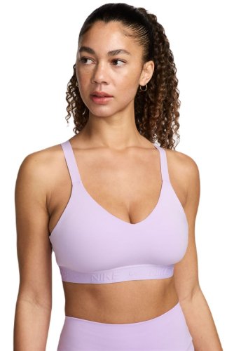 Nike Indy Medium Support Padded Adjustable Sports Bra - lilac bloom