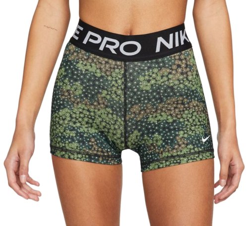 Nike Pro Dri-Fit Short 3in W - treeline/black/white