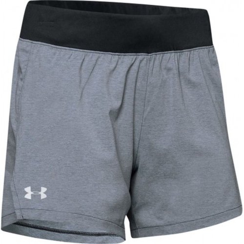 Under armour Women's UA Launch SW Go Long Shorts - black full heather/black
