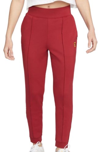 Nike Court Dri-Fit Heritage Knit Pant W - pomegranate