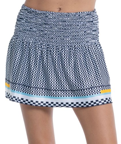 Lucky in love Cool Urbana Long Check Me Out Smock Skirt - midnight