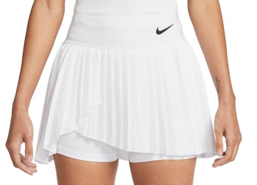 Nike Court Dri-Fit Advantage Pleated Tennis Skirt - white/black