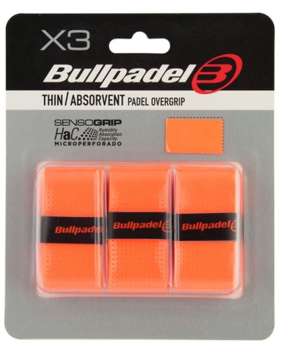 Bullpadel Padel Overgrip GB 1705 3P - naranja fluor