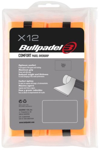 Bullpadel Padel Comfort Overgrip GB 1600 12P - naranja fluor