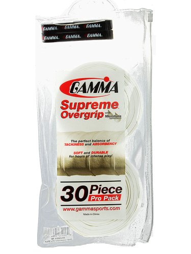 Gamma Supreme Overgrip white 30P