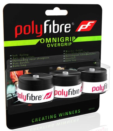 Polyfibre Omnigrip Overgrip 3P - black