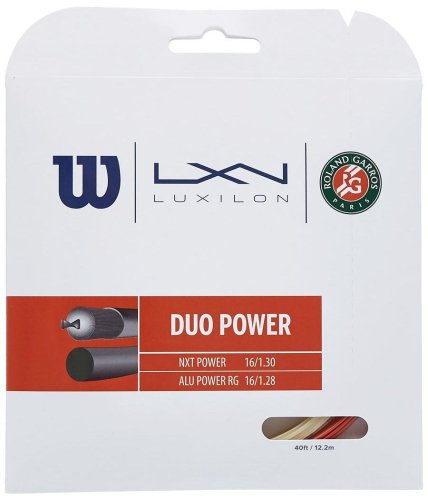 Luxilon Wilson Duo Power NXT Power &amp; Alu Power RG (6,1 m/6,1 m) - natural/bronze