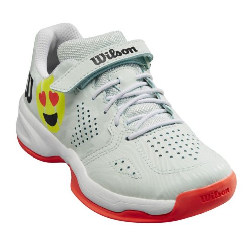 Wilson Kaos Emo K - opal blue/white/flery coral