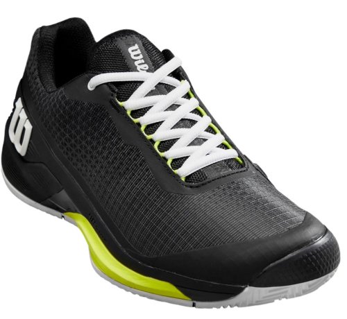 Wilson Rush Pro 4.0 Clay - black/white/safety yellow
