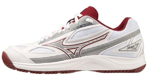 Mizuno Break Shot 4 AC - white/cabernet/papyrus