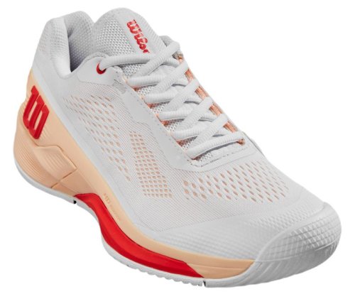 Wilson Rush Pro 4.0 - white/peach parfait/infrared
