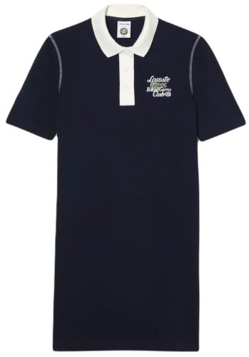 Lacoste Sport Roland Garros Edition Pique Dress - navy blue/white