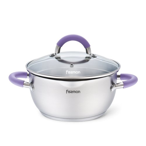 Fissman Каtls ANNETTE 24x12,5 см/4700 ml ar stikla vāku (nerūsējo&scaron;ais tērauds)