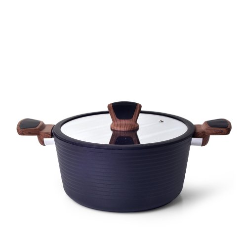 Fissman Katls DIAMOND 24x12 cm/4500 ml ar stikla vāku (alumīnijs)