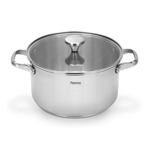 Fissman Katls MASTER CHEF 24x13 cm / 5,4 l ar stikla vāku (ner.tēr.)