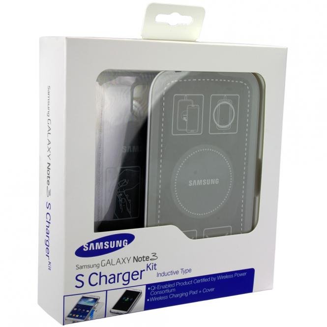 Samsung N9005 Note 3 Wireless Charging Kit Pad Cover EP-WN900EBEGWW Silver