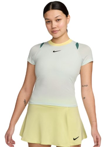 Nike Court Dri-Fit Advantage Top - barely green/barely green/black