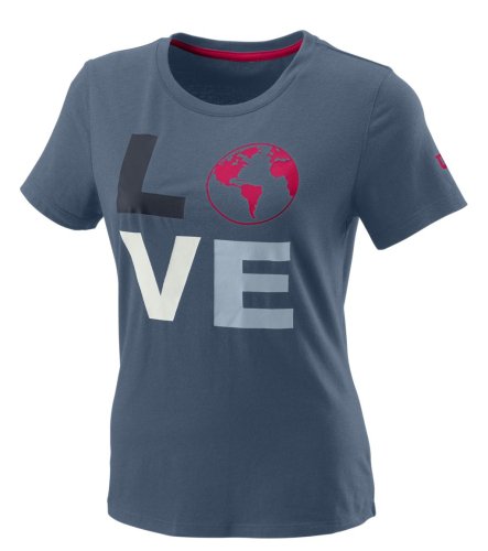 Wilson Love Earth Tech Tee W - china blue