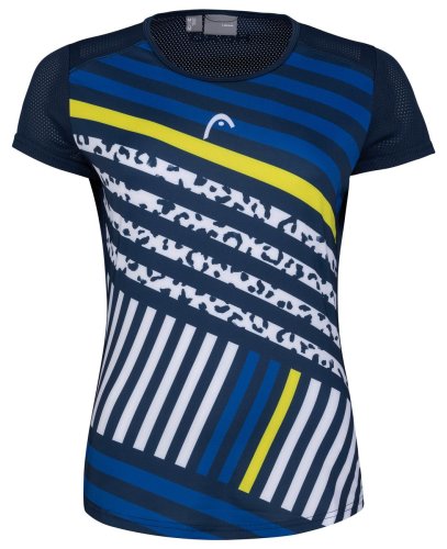 Head Sammy T-shirt W - dark blue/print vision