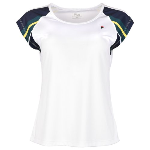 Fila T-Shirt Luisa- white/deep teal comb