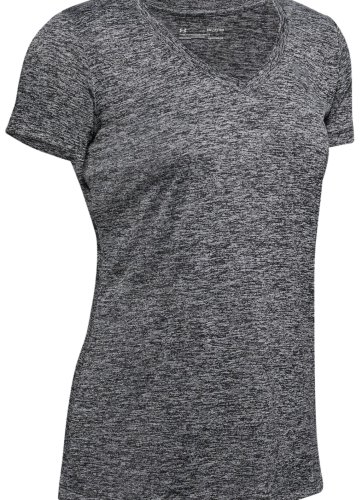 Under armour Women's Tech Twist V-Neck - black/metallic silver