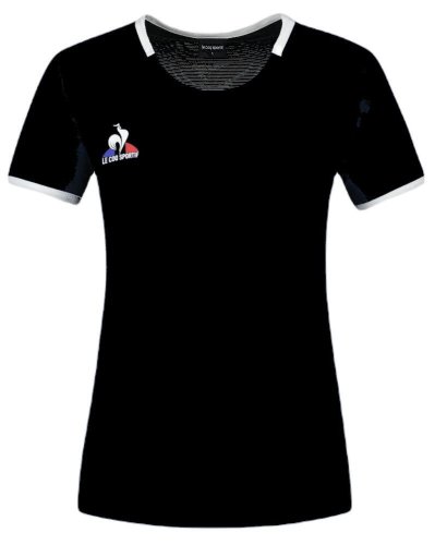 Le coq sportif Tennis T-Shirt Short Sleeve N&deg;2 W - black