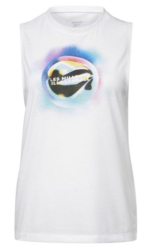 Reebok LM Graphic Muscle Tank W - white