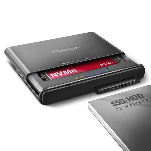 Axagon SSD ACC ADAPTER USB-C/M.2&amp;SATA/10GBPS 0.1M ADSA-CC