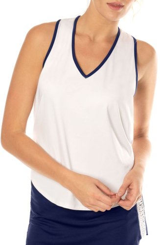 Lucky in love Macram&eacute; Core Singlet Women - white